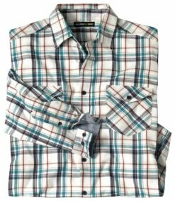 Kariertes Piloten-Hemd -ATLAS FOR MEN Verkäufe 019beb23b4418a4b56146b89aed2a9a3