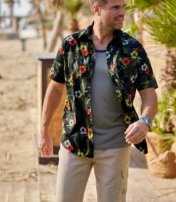 Sommerhemd Mit Exotischem Printmotiv -ATLAS FOR MEN Verkäufe 02bcc7ad8a46fc12bd8934ee19d37e33