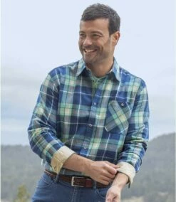 Kariertes Flanellhemd -ATLAS FOR MEN Verkäufe 0663ec3dfb896ded97c467dd2debc164