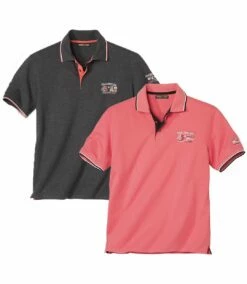 2er-Pack Sommerliche Poloshirts