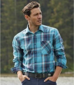 Kariertes Flanellhemd Atlas(R) -ATLAS FOR MEN Verkäufe 0a81e5b6ac80295fe768478440c9c0ee