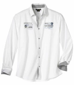 Weißes Popelinhemd Abenteurer -ATLAS FOR MEN Verkäufe 0a84fec3407af02825502881c7ee9bf5