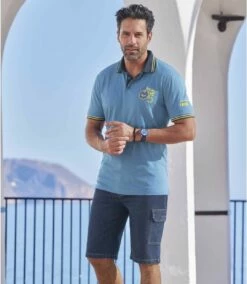 Cargo-Bermuda Island Aus Stretch-Denim -ATLAS FOR MEN Verkäufe 14cfbf7485294774174c57864770d896