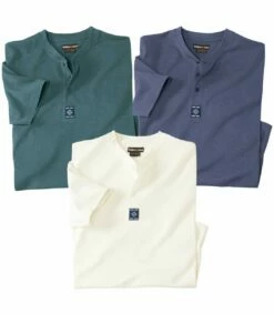 3er-Pack Henleyshirts Navajo