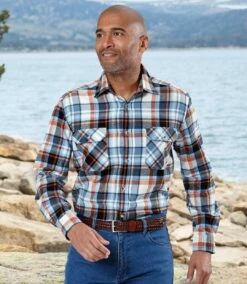 Kariertes Flanell-Hemd Indian Summer -ATLAS FOR MEN Verkäufe 1d1d43f3793e02b7804264531ba704d4