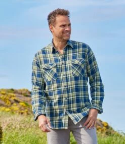 Kariertes Flanellhemd Yellowstone -ATLAS FOR MEN Verkäufe 1d4dc90a11024a22b4845b35669c9a3d