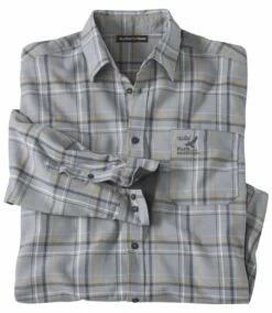 Graues Flanellhemd Mit Karomuster -ATLAS FOR MEN Verkäufe 202d914e3c76e71ce04fb8259542c5a6