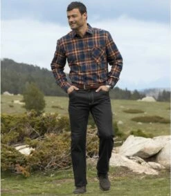 Schwarze Regular-Jeans Mit Stretch-Effekt -ATLAS FOR MEN Verkäufe 2192463d15e9e51725d07f5ff94dd628