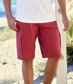 Cargo-Bermuda Aus Canvas -ATLAS FOR MEN Verkäufe 21a9718c841c1be5bde69f629460d04d