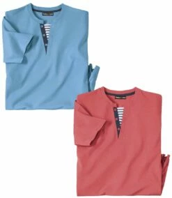 2er-Pack Henleyshirts Marina