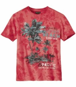 T-Shirt Sunny Palm Im Batik_Look -ATLAS FOR MEN Verkäufe 23d83a022174654a70902e01a2485af2