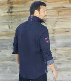 Jeans-Hemd Aus Ungebleichtem Denim -ATLAS FOR MEN Verkäufe 240f7c9e8020f53e88bc2d97666e8c88