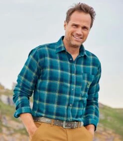 Kariertes Flanell-Hemd -ATLAS FOR MEN Verkäufe 27129d30a33a22a94c49506c07f301e1