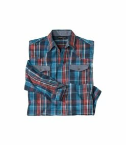 Kariertes Hemd Texas -ATLAS FOR MEN Verkäufe 273169ac3df22df6da013438c58ff5a3