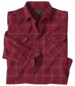 Flanellhemd Mit Karos In Bordeauxrot -ATLAS FOR MEN Verkäufe 28344729eaa9d44db9559aa1d71de6f7
