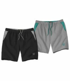 2er-Pack Shorts Beach Aus Microfaser