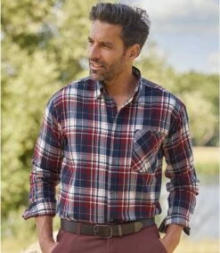 Kariertes Flanell-Hemd Laurentides -ATLAS FOR MEN Verkäufe 329c863405d2c3218691bcac0f0a8946