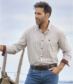 Titelseite 37 Gestreiftes Hemd Aus Baumwolle