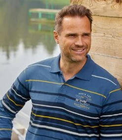 Gestreiftes Poloshirt Sport Exploring