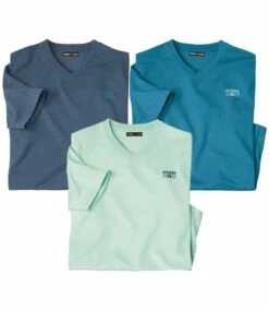 3er-Pack T-Shirts Spring Mit V-Ausschnitt