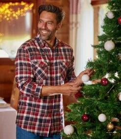 Authentisches Kariertes Flanellhemd -ATLAS FOR MEN Verkäufe 402802fa83a643007d876d54e3945509