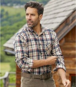 Klassisches Kariertes Flanellhemd