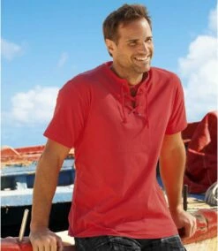 2er-Pack T-Shirts Urlaubszeit Mit Schnürung -ATLAS FOR MEN Verkäufe 489d3f09c6d3b06253e62553f42ab5d2