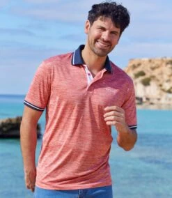 3er-Pack Poloshirts Aus Geflammtem Jersey -ATLAS FOR MEN Verkäufe 49c16596d29af44ab041f6f8c56f667d