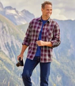 Kariertes Flanellhemd Hochgebirge -ATLAS FOR MEN Verkäufe 4a8741776ba078f0c1ac61ea31cd4e42