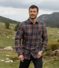 Flanellhemd Mit Herbstlichem Karomuster -ATLAS FOR MEN Verkäufe 4e1bd5b79b2b04a1015778f24d99479e