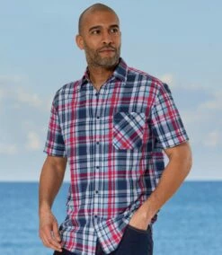 Kariertes Sommerhemd In Waffel-Optik -ATLAS FOR MEN Verkäufe 520be2211caa86d6a2a67b535567ab23