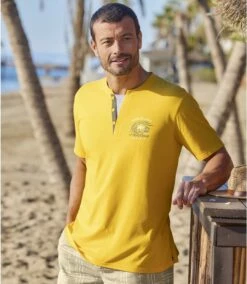 2er-Pack T-Shirts Mit Doppelkragen -ATLAS FOR MEN Verkäufe 54bc9121c8d4d452a98de0f043252d4a