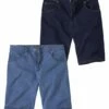 2er-Pack Jeans-Bermudas Stretch