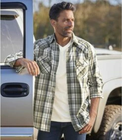 Kariertes Popelinhemd Country -ATLAS FOR MEN Verkäufe 585e0f04af58d8c36c4ff50d0dfefe58