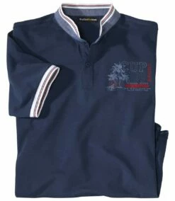 Poloshirt Tropical Cup Mit Stehkragen -ATLAS FOR MEN Verkäufe 59075406a37fc9ee7a824b420150d397