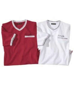 2er-Pack T-Shirts Palma Mit V-Ausschnitt