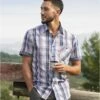 Kariertes Hemd Mit Revers In Chambray -ATLAS FOR MEN Verkäufe 5d8c136c3722fc5b360abf591cbb8be3