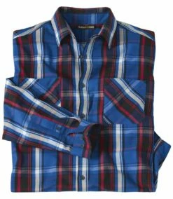 Kariertes Popelin-Hemd -ATLAS FOR MEN Verkäufe 6055b0c3d9eddf0bba0cce78b1ef46fc