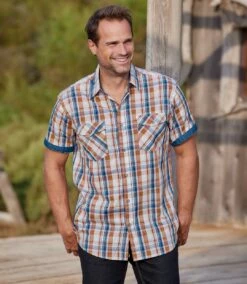 Kariertes Hemd Aus Popelin -ATLAS FOR MEN Verkäufe 617182c212c2e6d82158764717483baf