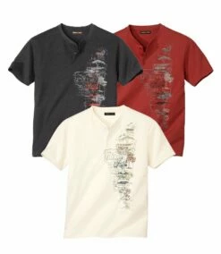 3er-Pack T-Shirts Mit Brustaufdruck 7 3er-Pack T-Shirts Mit Brustaufdruck -ATLAS FOR MEN Verkäufe 6622f0a6ccfa834e4a0c9baa25499734