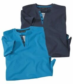 2er-Pack T-Shirts In Lässigem Sommerlook -ATLAS FOR MEN Verkäufe 6f37c9140e9f5403c3a29aa74ccaa7ee