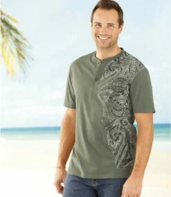 2er-Pack T-Shirts Maori Spirit Mit Henleykragen -ATLAS FOR MEN Verkäufe 7159086f0f0ab7a5abcc8ffd254d29d7