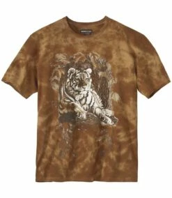 T-Shirt Tiger Im Batik-Look -ATLAS FOR MEN Verkäufe 71f963b4447b524824fe53a7b468d2e1