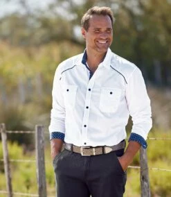 Weißes Hemd Country-Style -ATLAS FOR MEN Verkäufe 7a0054e9ec4a27dc8aa5e844bdbe302f