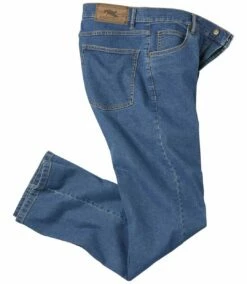 Blaue Regular-Jeans Mit Stretch-Effekt -ATLAS FOR MEN Verkäufe 7ed277a098e09ef08c8cc6768d5403c3