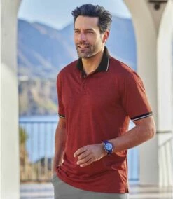 2er-Pack Melierte Poloshirts Sport -ATLAS FOR MEN Verkäufe 8092ddc1dc6b8e44076ffea6fd18872a