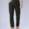 Schwarze Regular-Jeans Stretch Komfort