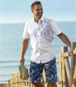 Cargo-Bermuda Im Camouflage-Print -ATLAS FOR MEN Verkäufe 847b3dc5091410ec99c436d638207065