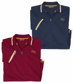 2er-Pack Poloshirts Explorer Mit RV-Kragen