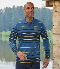 Gestreiftes Poloshirt Sport Exploring -ATLAS FOR MEN Verkäufe 9016faf41a16d21b72c2029b68c52061